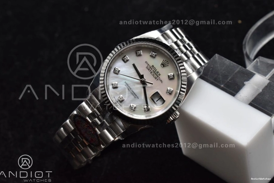 Bracelet Steel Diamonds Chic 126234 Edition Jubilee 904L VR 1:1 DateJust 570 on Clean 36 White Best MOP Dial 0322